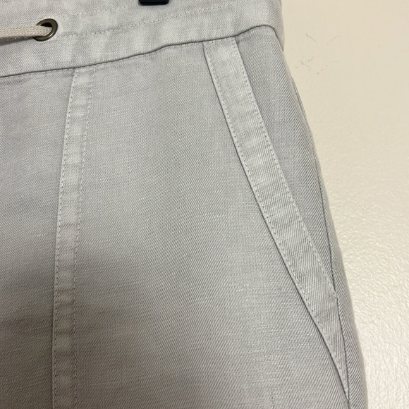 J. Crew Beige Linen Favorite Pant Size 2 Wide Leg Lagenlook Coastal Preppy Beach - Picture 7 of 16